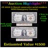 Image 1 : ***Auction Highlight*** 2X 1935A $1 Hawaii consecutive serial numbers WWII Emergency Currency Choice