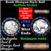 Image 1 : Buffalo Nickel Shotgun Roll in Old Bank Style 'Los Angeles Trust And Savins Bank'  Wrapper 1924 & d 