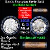 Image 1 : Buffalo Nickel Shotgun Roll in Old Bank Style 'Los Angeles Trust And Savins Bank'  Wrapper 1918 & d 