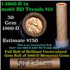 Image 1 : Uncirculated Shotgun Lincoln 1c roll, 1960-d 50 pcs Brandt Wrapper