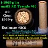 Image 1 : Uncirculated Shotgun Lincoln 1c roll, 1969-p 50 pcs Brandt Wrapper