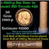 Image 1 : Uncirculated Shotgun Lincoln 1c roll, 1960 Small date 50 pcs Brandt Wrapper
