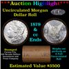 Image 1 : ***Auction Highlight*** 1879 & CC Uncirculated Morgan Dollar Shotgun Roll (fc)