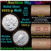 Image 1 : ***Auction Highlight*** Full solid date 1922-p Peace silver dollar roll (fc)