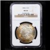 Image 2 : ***Auction Highlight*** 1884-o Monster Rainbow Toned Morgan Dollar $1 Graded ms64 By NGC (fc)