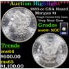 Image 1 : ***Auction Highlight*** NGC 1883-cc GSA Hoard Morgan Dollar $1 Graded ms64+ By NGC (fc)