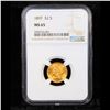 Image 2 : ***Auction Highlight*** NGC 1897-p Gold Liberty Quarter Eagle $2 1/2 Graded ms65 By NGC (fc)