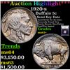 Image 1 : ***Auction Highlight*** 1920-s Buffalo Nickel 5c Graded Select+ Unc By USCG (fc)