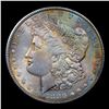 Image 2 : ***Auction Highlight*** 1880-p Rainbow Toned Morgan Dollar $1 Graded Choice+ Unc BY USCG (fc)