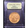 Image 4 : ***Auction Highlight*** 1874-s Gold Liberty Double Eagle $20 Graded Select Unc BY USCG (fc)