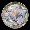 Image 3 : ***Auction Highlight*** 1913-p Ty II Rainbow Toned Buffalo Nickel 5c Graded GEM+ Unc By USCG (fc)