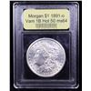 Image 4 : ***Auction Highlight*** 1891-o Vam 1B Hot 50 R6 Morgan Dollar $1 Graded Choice Unc By USCG (fc)