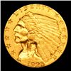 Image 2 : ***Auction Highlight*** 1925-d Gold Indian Quarter Eagle $2 1/2 Graded Choice Unc By USCG (fc)