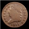 Image 2 : ***Auction Highlight*** 1811 Classic Head half cent 1/2c Graded vg, very good By USCG (fc)
