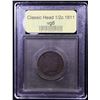 Image 4 : ***Auction Highlight*** 1811 Classic Head half cent 1/2c Graded vg, very good By USCG (fc)