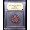 Image 4 : ***Auction Highlight*** 1918-s Lincoln Cent 1c Graded GEM Unc BN BY USCG (fc)