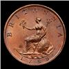 Image 3 : ***Auction Highlight*** 1799 Great Britain 1/2 Penny KM# 647 George III Graded Choice+ Unc BN BY USC
