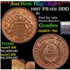 Image 1 : ***Auction Highlight*** 1867 FS-101 DDO Two Cent Piece 2c Graded Select+ Unc BN By USCG (fc)
