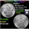 Image 1 : ***Auction Highlight*** 1900-s Morgan Dollar $1 Graded Choice Unc BY USCG (fc)