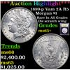 Image 1 : ***Auction Highlight*** 1899-p Vam 2A R5 Morgan Dollar $1 Graded GEM+ Unc BY USCG (fc)