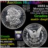 Image 1 : ***Auction Highlight*** 1881-s Morgan Dollar $1 Graded GEM+ DMPL By USCG (fc)