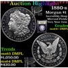 Image 1 : ***Auction Highlight*** 1880-s Morgan Dollar $1 Graded Choice Unc+ DMPL By USCG (fc)