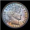 Image 2 : ***Auction Highlight*** 1901-o Rainbow Toned Barber Dime 10c Graded GEM+ Unc By USCG (fc)