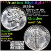 Image 1 : ***Auction Highlight*** 1936-s Mercury Dime 10c Graded GEM++ FSB BY USCG (fc)