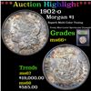 Image 1 : ***Auction Highlight*** 1902-o Morgan Dollar $1 Graded GEM++ Unc By USCG (fc)