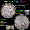 Image 1 : ***Auction Highlight*** 1892-o Rainbow Toned TY2 Barber Quarter 25c Graded GEM+ Unc By USCG (fc)