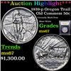 Image 1 : ***Auction Highlight*** 1939-p Oregon Trail Old Commem Half Dollar 50c Graded GEM++ Unc By USCG (fc)