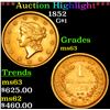 Image 1 : ***Auction Highlight*** 1852 Gold Dollar $1 Grades Select Unc (fc)