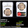 Image 1 : NGC 1880-p Morgan Dollar $1 Graded ms63 By NGC