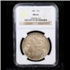Image 2 : NGC 1881-p Morgan Dollar $1 Graded ms63 By NGC