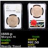 Image 1 : NGC 1888-p Morgan Dollar $1 Graded ms63 By NGC