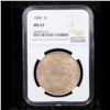 Image 2 : NGC 1888-p Morgan Dollar $1 Graded ms63 By NGC