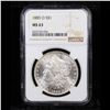Image 2 : NGC 1885-o Morgan Dollar $1 Graded ms63 By NGC