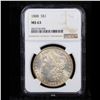 Image 2 : NGC 1888-p Morgan Dollar $1 Graded ms63 By NGC