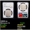 Image 1 : NGC 1901-o Morgan Dollar $1 Graded ms63 By NGC