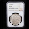 Image 2 : NGC 1901-o Morgan Dollar $1 Graded ms63 By NGC