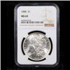 Image 2 : NGC 1888-p Morgan Dollar $1 Graded ms63 By NGC