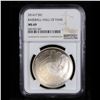 Image 2 : NGC 2014-p Baseball Hall Of Fame Modern Commem Dollar $1 Graded ms69 By NGC