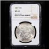 Image 2 : NGC 1887-p Morgan Dollar $1 Graded ms63 By NGC