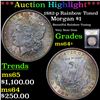 Image 1 : 1882-p Morgan Dollar $1 Graded Choice+ Unc By USCG