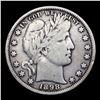 Image 2 : 1898-p Barber Half Dollars 50c Grades f+