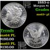 Image 1 : 1883-o Morgan Dollar $1 Grades Select Unc+ PL