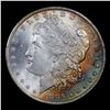 Image 2 : 1885-o Rainbow Toned Vam 14 Morgan Dollar $1 Grades Select+ Unc