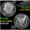 Image 1 : 1880-s Morgan Dollar $1 Grades Choice Unc DMPL