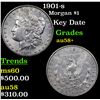 Image 1 : 1901-s Morgan Dollar $1 Grades Choice AU/BU Slider+