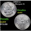 Image 1 : 1902-o Morgan Dollar $1 Grades Select Unc